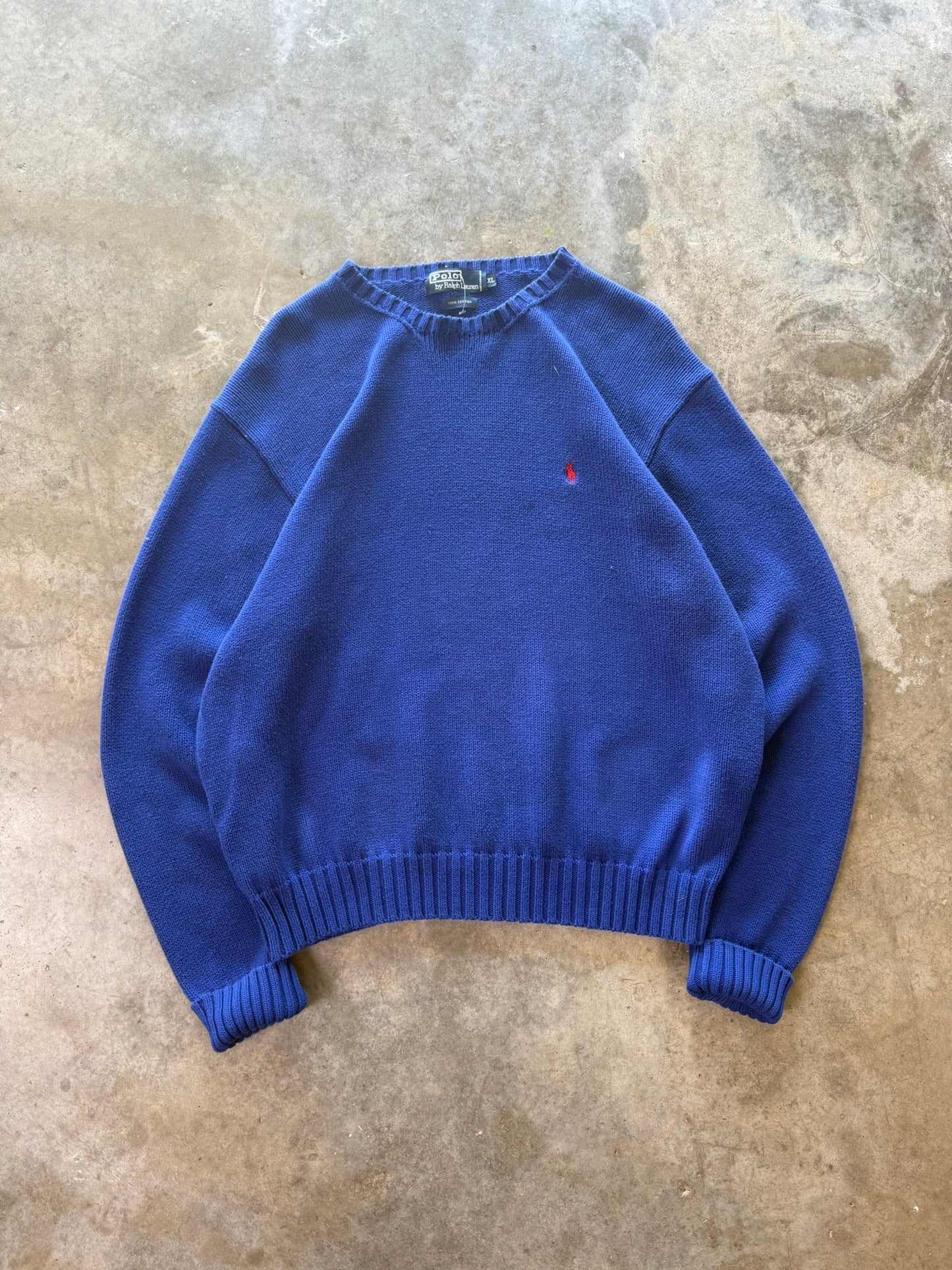 (XL) Vintage Polo Sweater