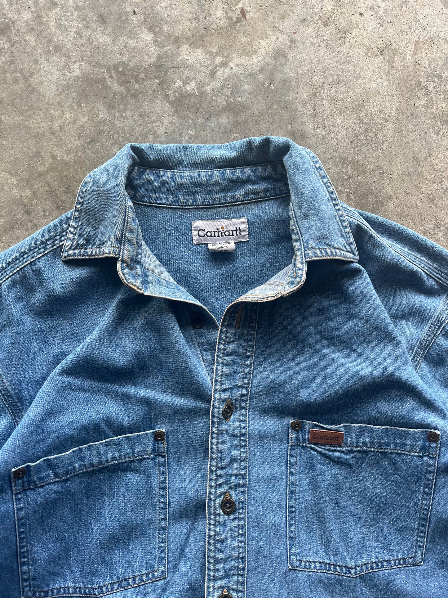 (S) Carhartt Denim Button-Up