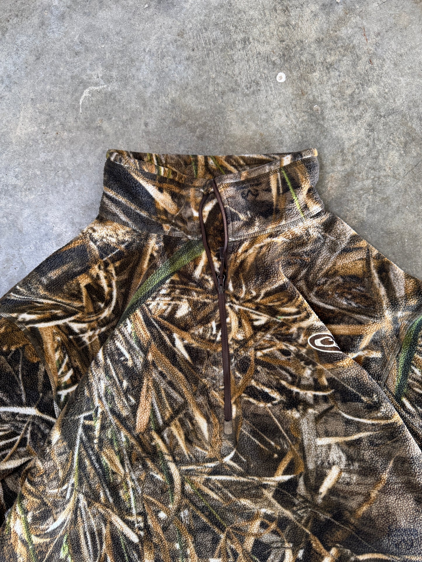 (XXL) 00s Fleece Camo Quarter-Zip