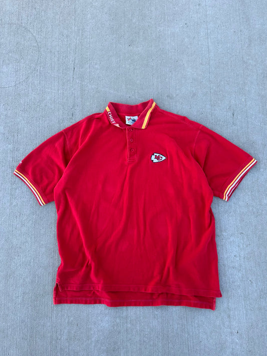 (XL) Vintage 90s KC Chiefs Polo