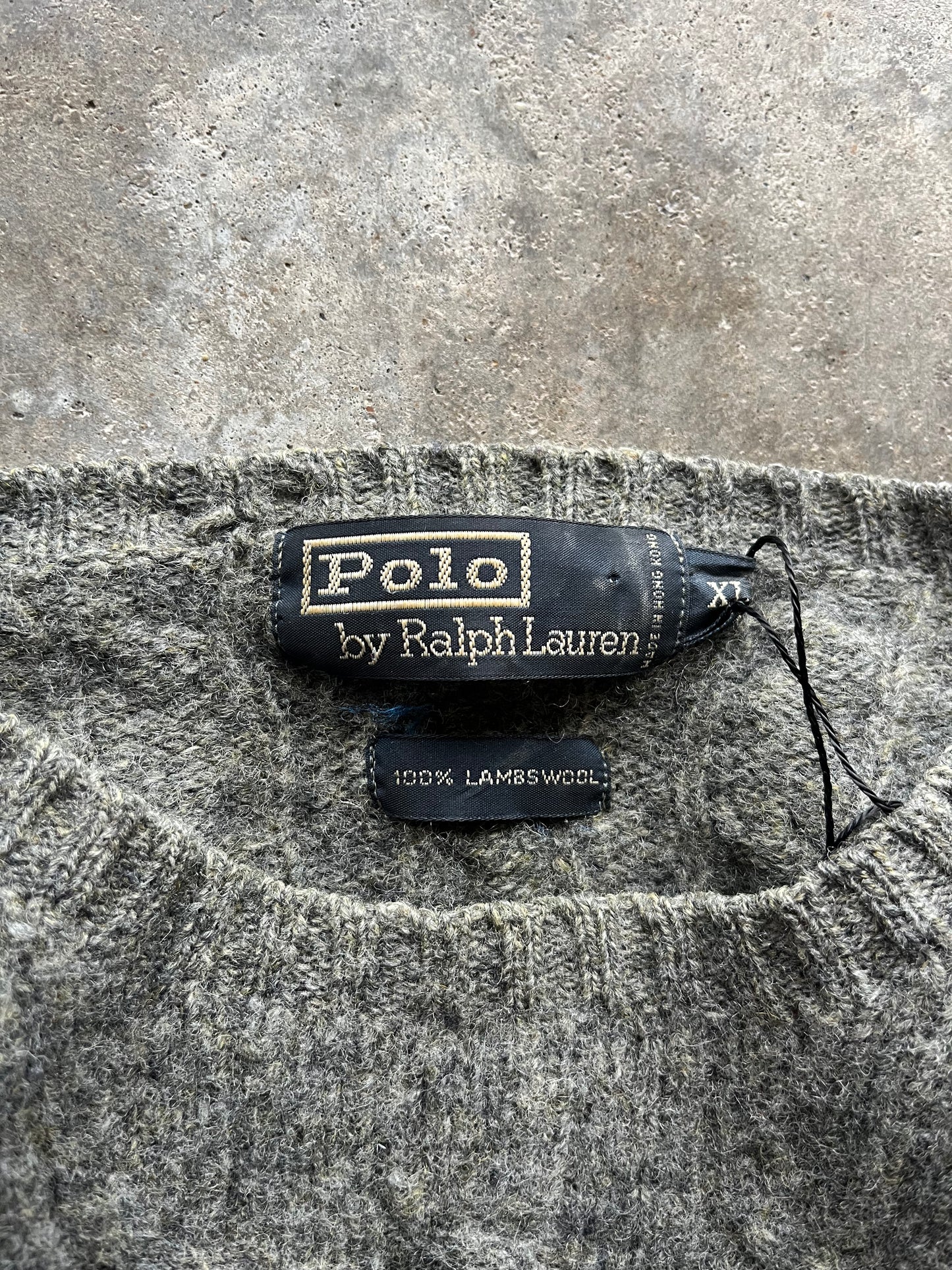 (XL) Vintage Polo Wool Sweater