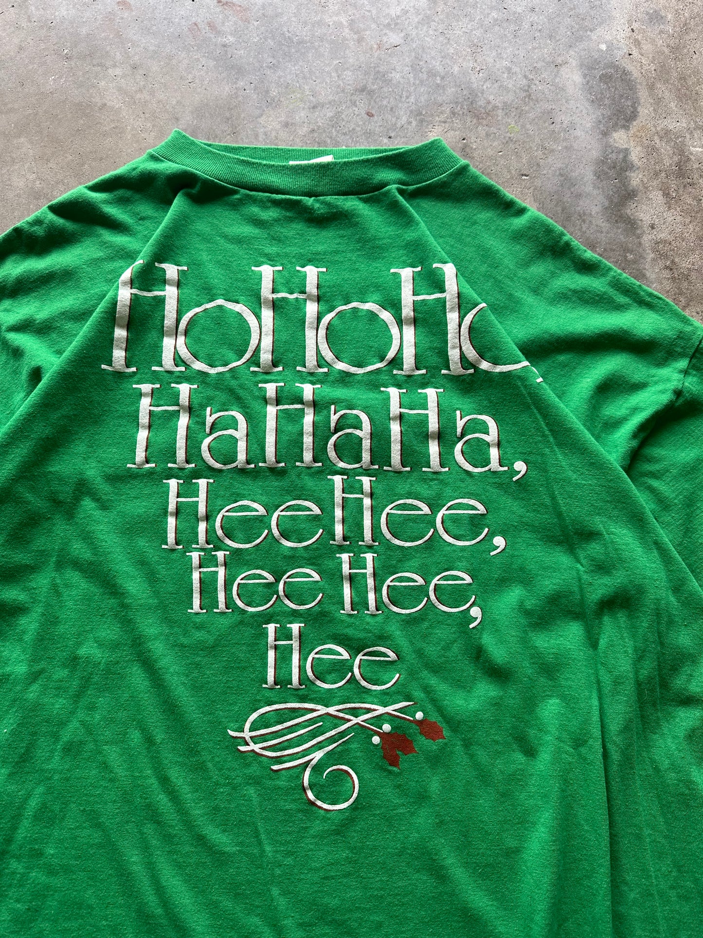 (XL) Vintage 'Ho Ho Ho' Christmas Tee