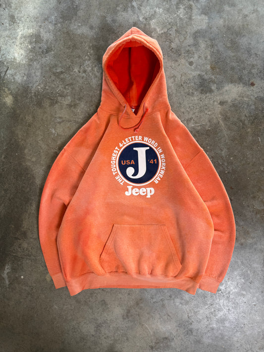 (XXL) Faded Jeep Hoodie