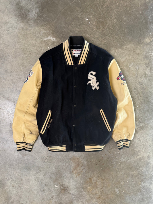 (XL) Vintage White Sox Varsity Jacket