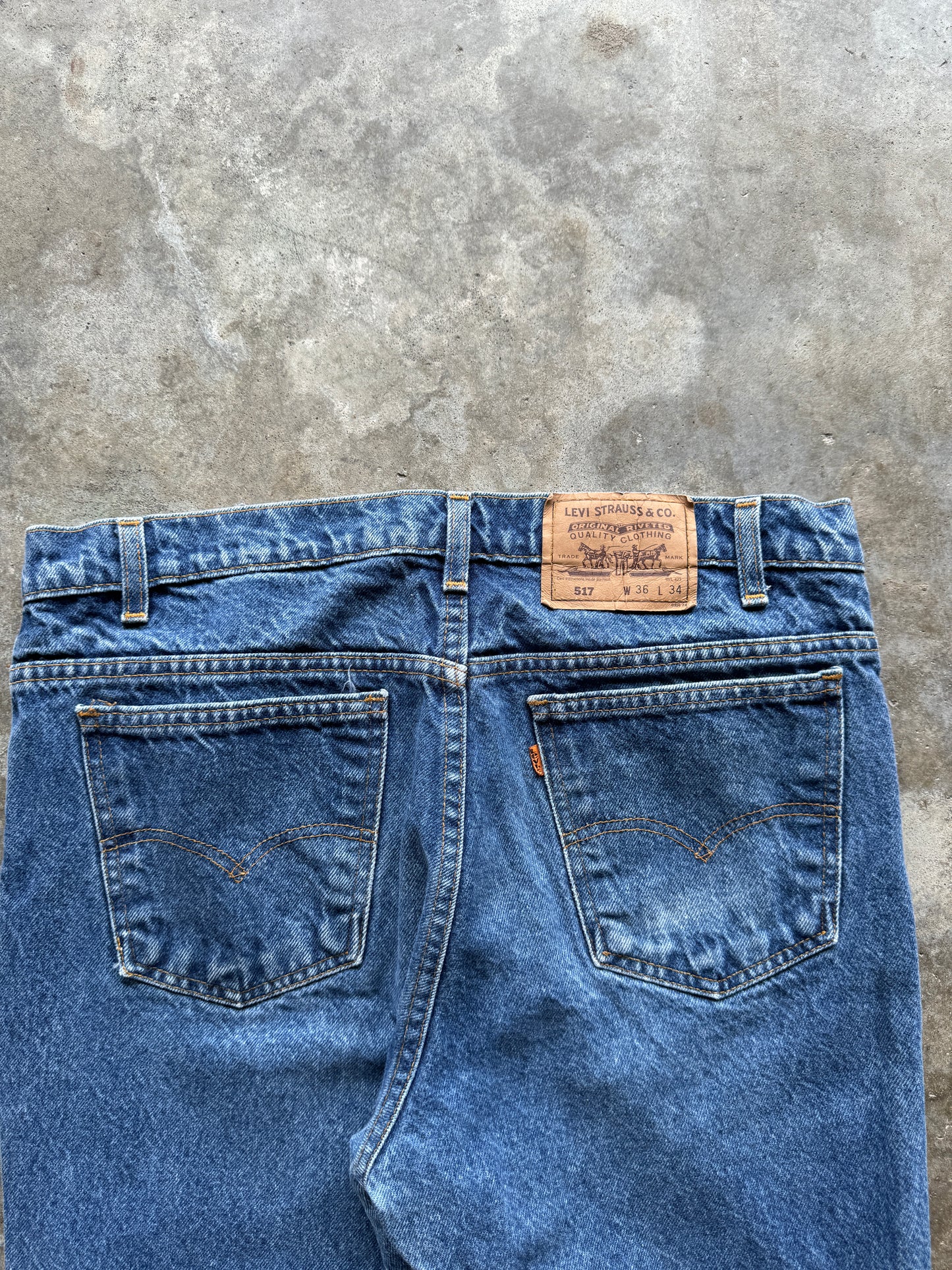 (36 x 34) Levi Orange Tab Denim Jeans