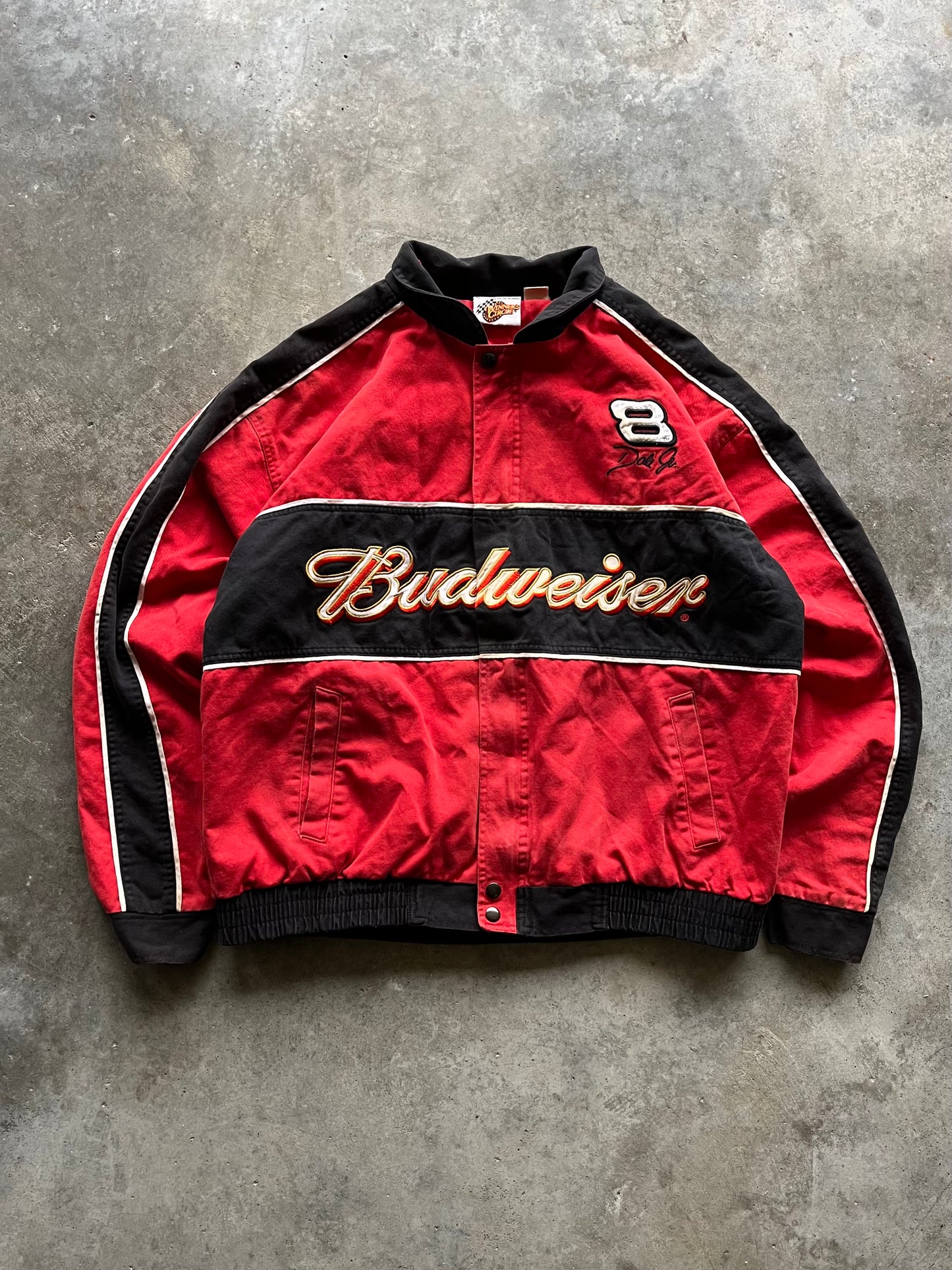 (XL) Vintage Budweiser Racing Jacket