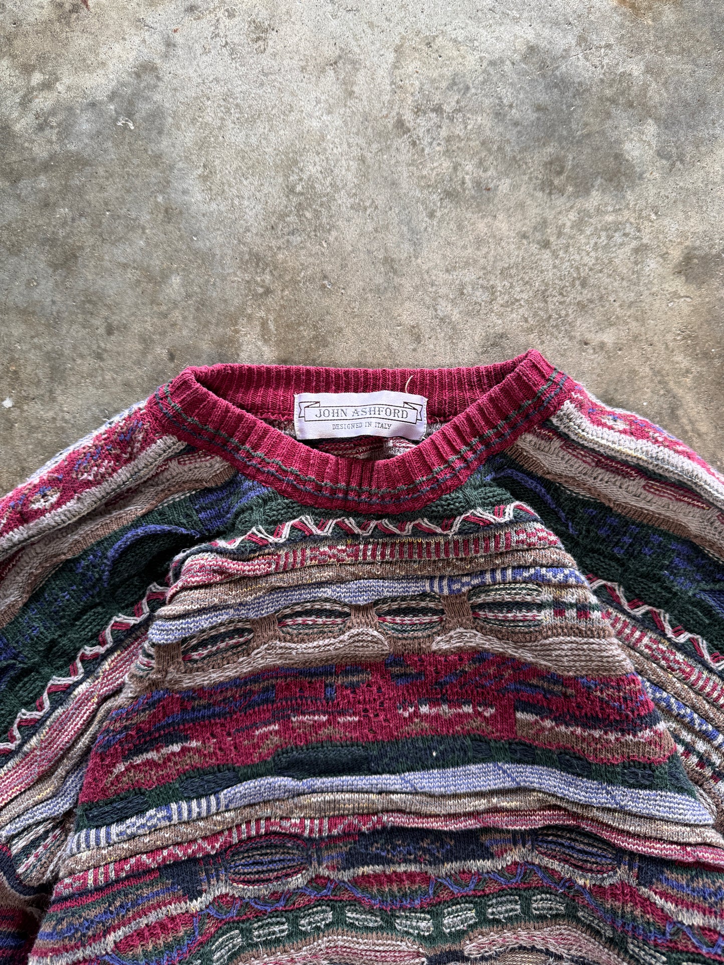 (L) Vintage Coogi-Like Sweater