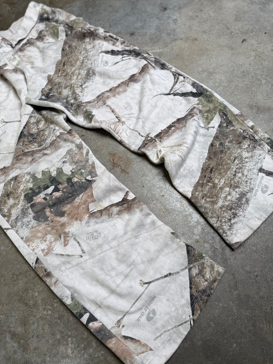 (M) Vintage White Camo Sweatpants