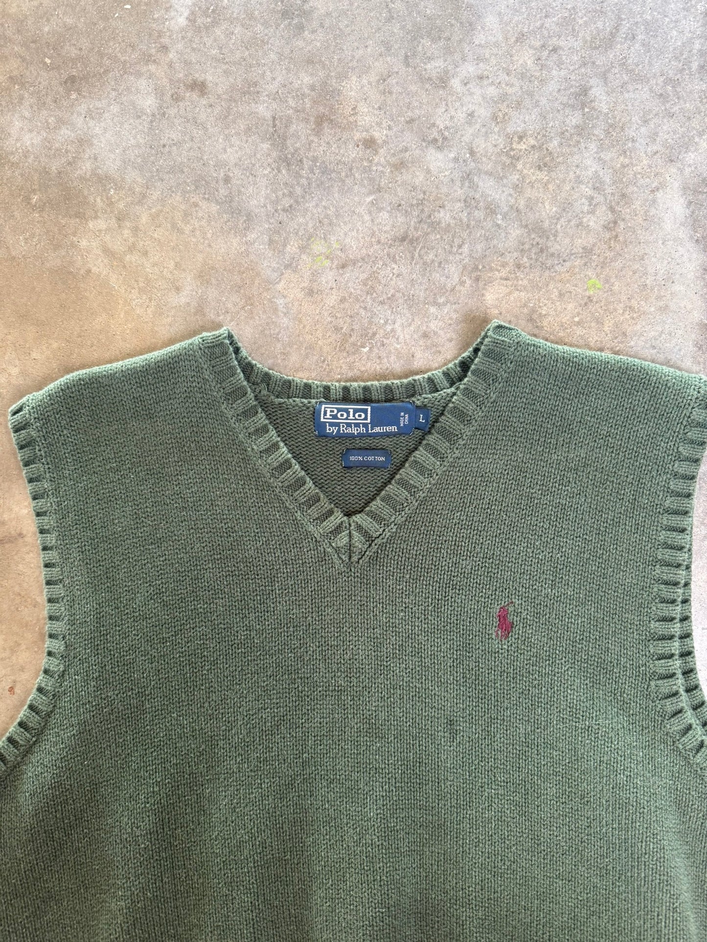 (L) 00s Polo Sweater Vest