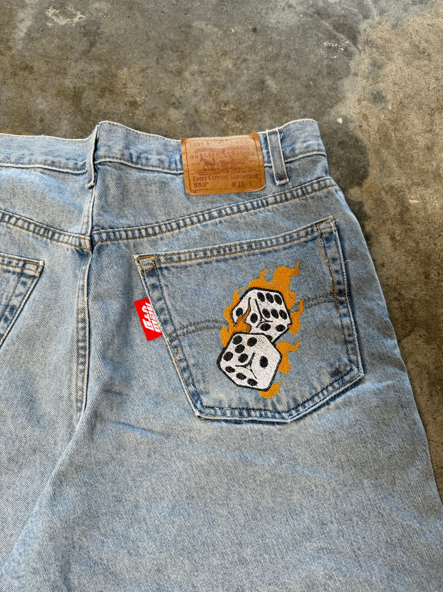 (38) New Vtg Dice Jorts