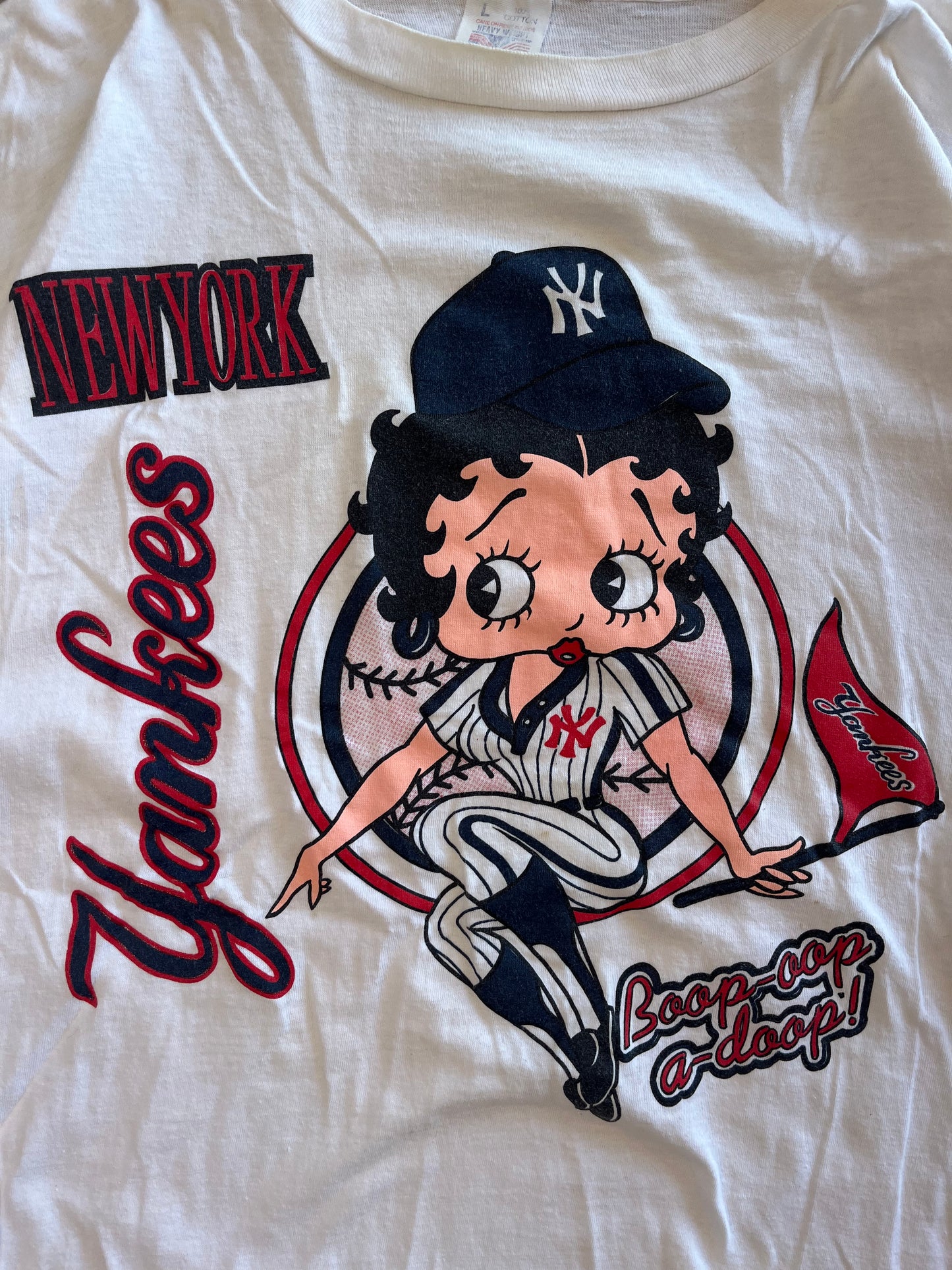 (L) Vintage Betty Boop Yankees Tee