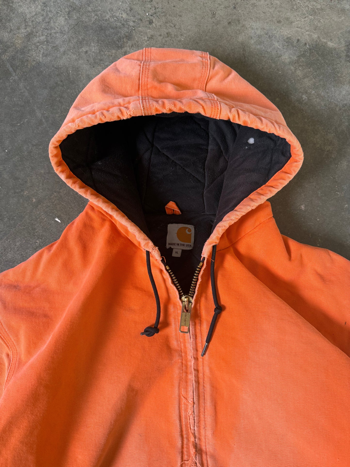 (XL) Vintage Carhartt Hooded Jacket