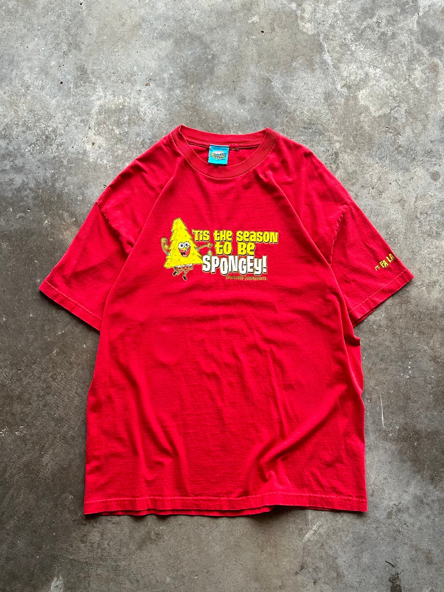 (XL) 2002 Spongebob 'Tis the Season Tee