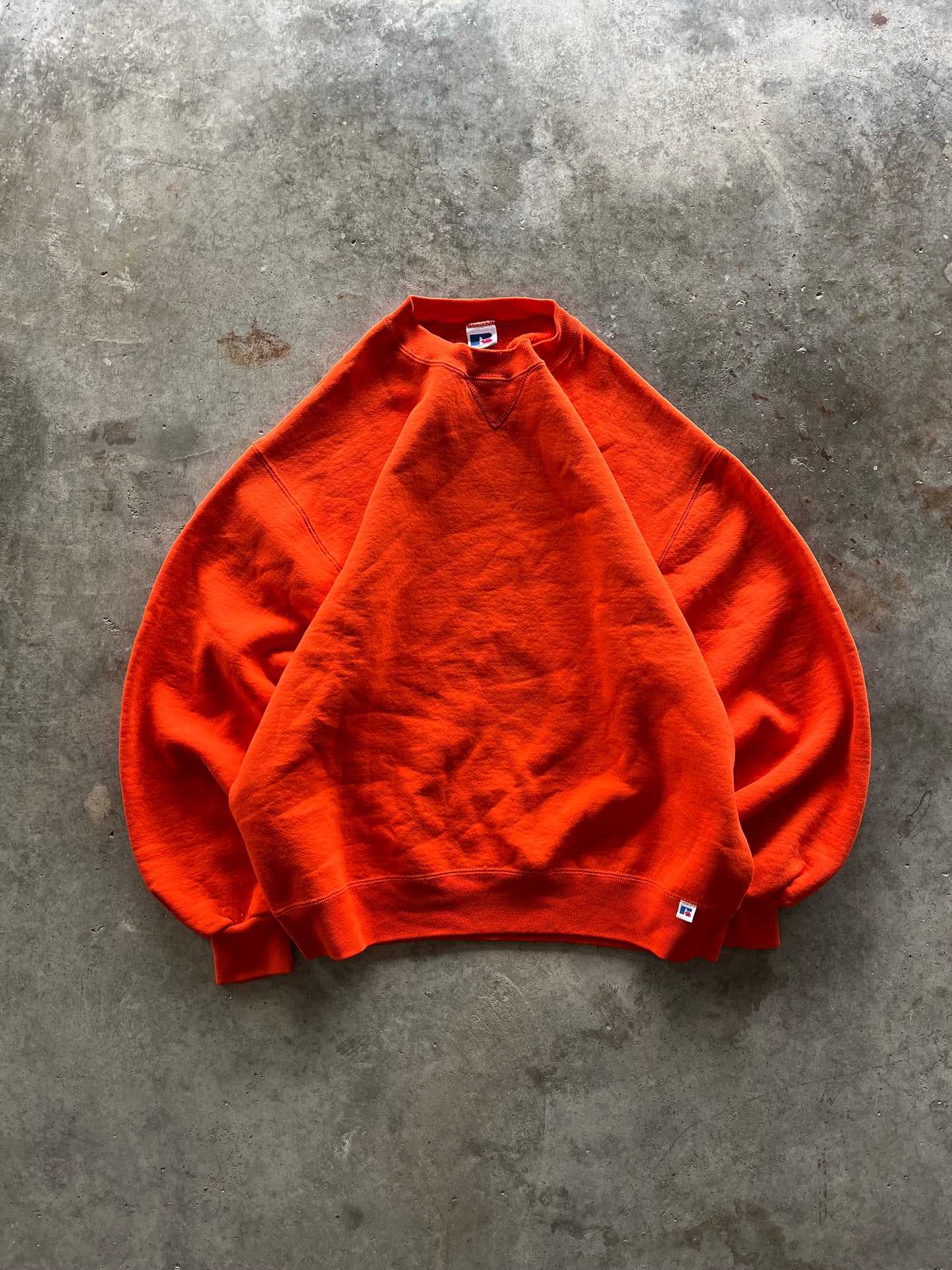 (L) Vintage Russell Athletics Orange Sweatshirt