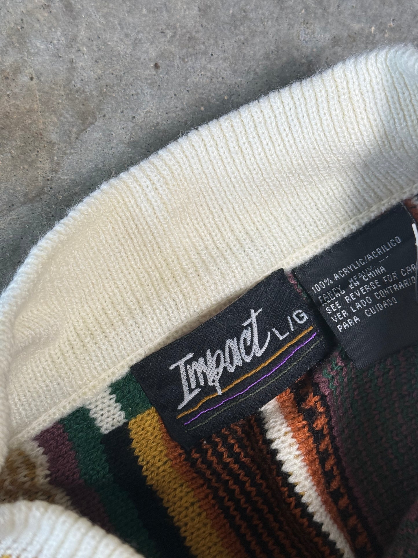 (L) Vintage Coogi-Like Sweater