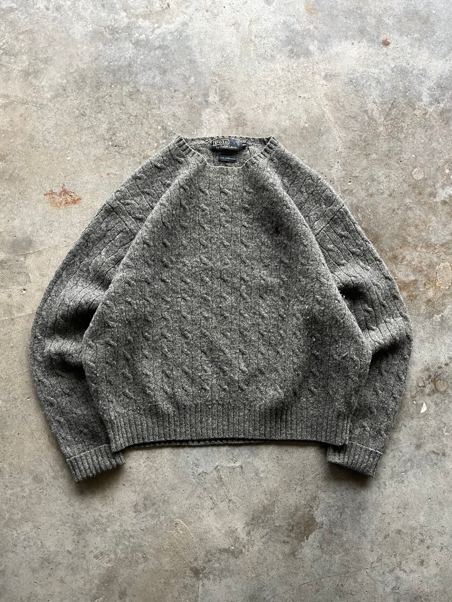 (XL) Vintage Polo Wool Sweater