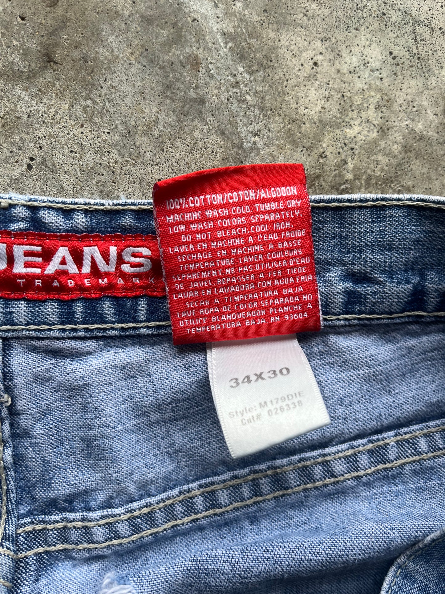 (34 x 30) 00s JNCO Dragon Denim Jeans