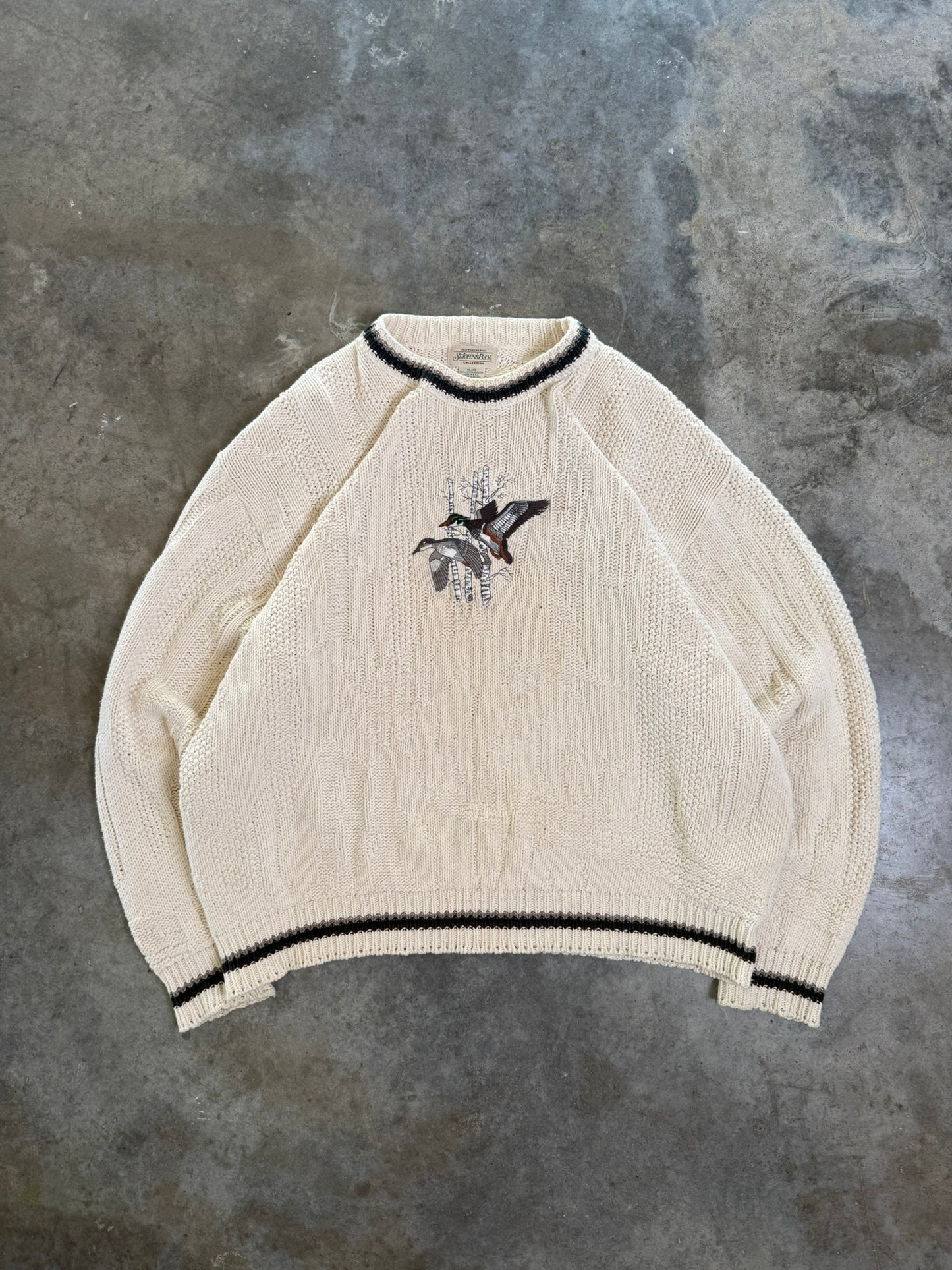 (XL) Vintage Duck Knit Sweater