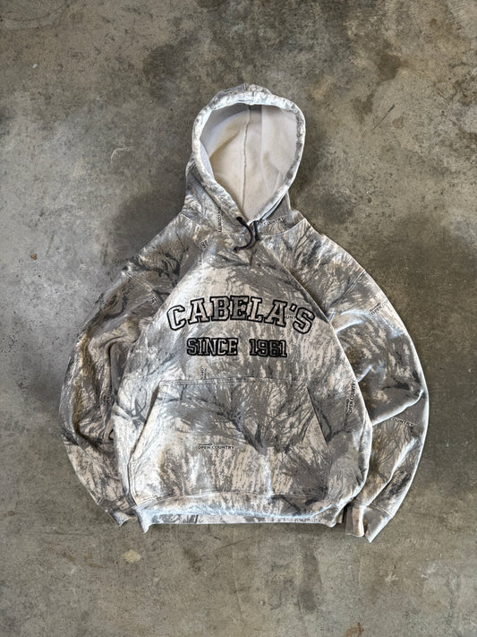 (M) 00s Cabela's Camo Hoodie