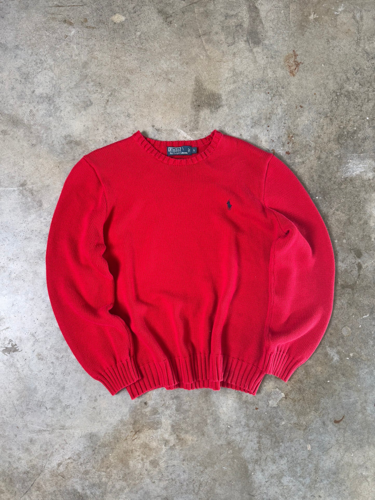 (L) Vintage Polo Sweater