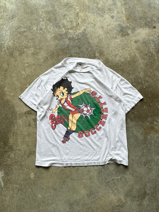 (L) Vintage Betty Boop Soccer Tee