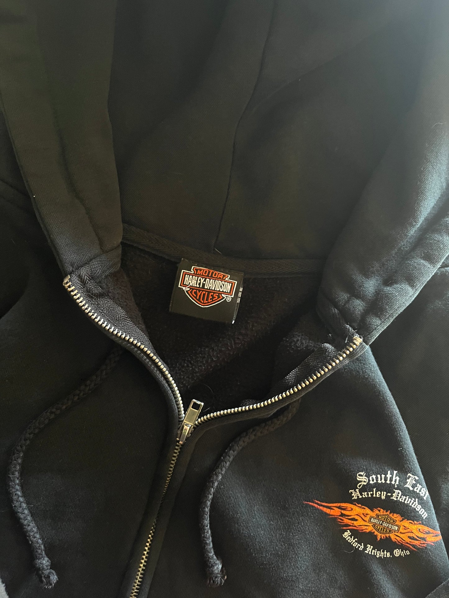 (XL) 00s Harley Davidson Flame Jacket