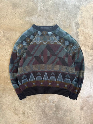 (XL) Vintage Abstract Sweater