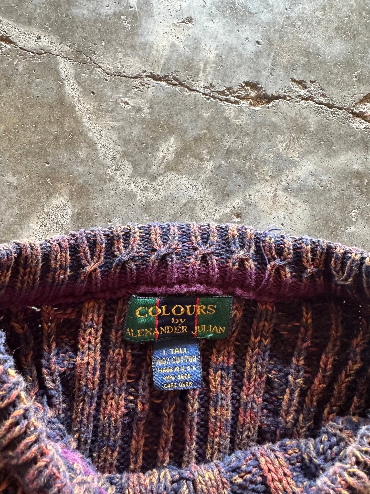 (L) Vintage Colours Knit Sweater