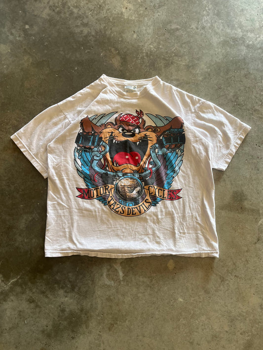 (L) Vintage Taz Motorcycles Tee