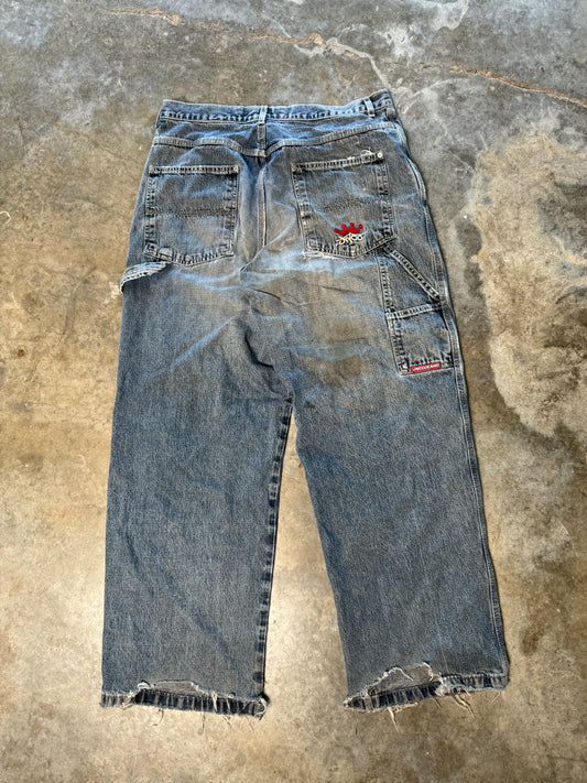(38 x 34) JNCO Double Knee Repaired Jeans