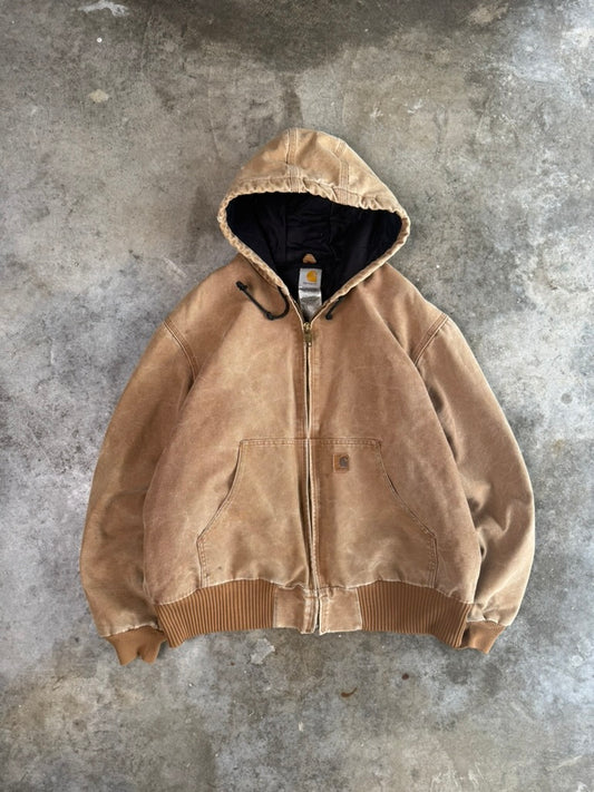 (L) Vintage Carhartt Hooded Jacket