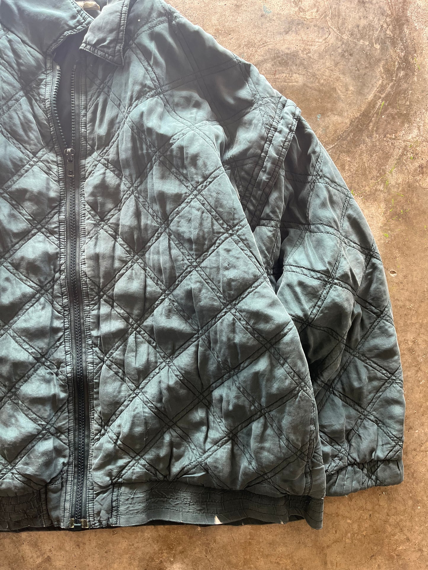 (L) Vintage Quilted Silk Jack