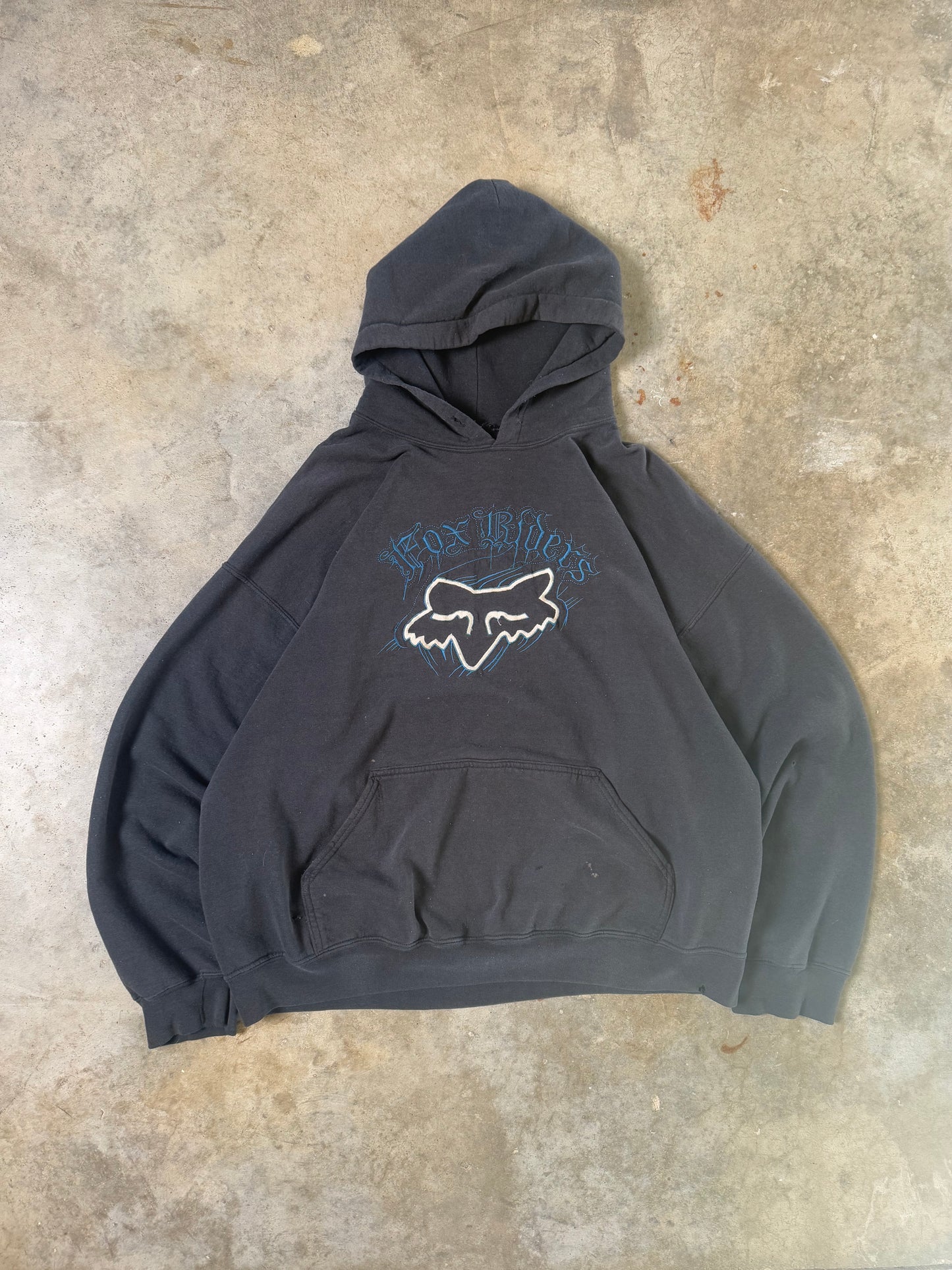 (L) Vintage Fox Riders Hoodie