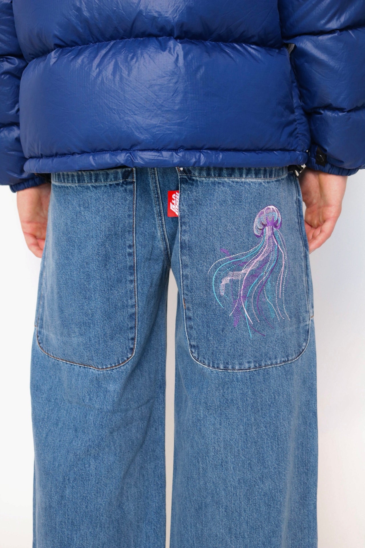 001 Jellyfish Wide-Leg Denim Jeans