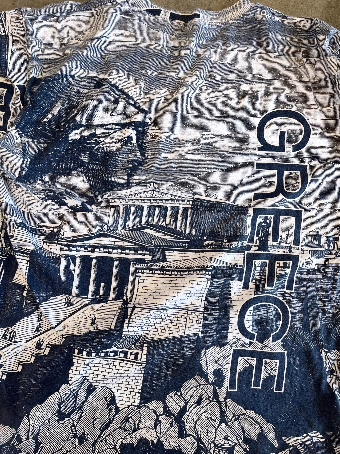 (L) 00s Greece AOP Tee