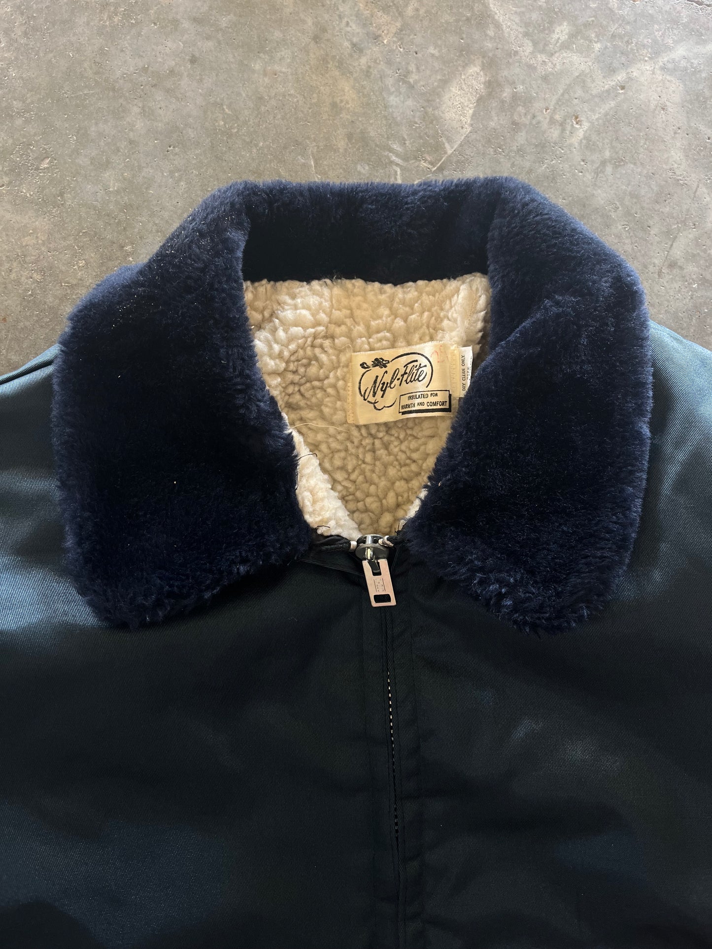 (XL) Vintage Sherpa-Lined Jacket