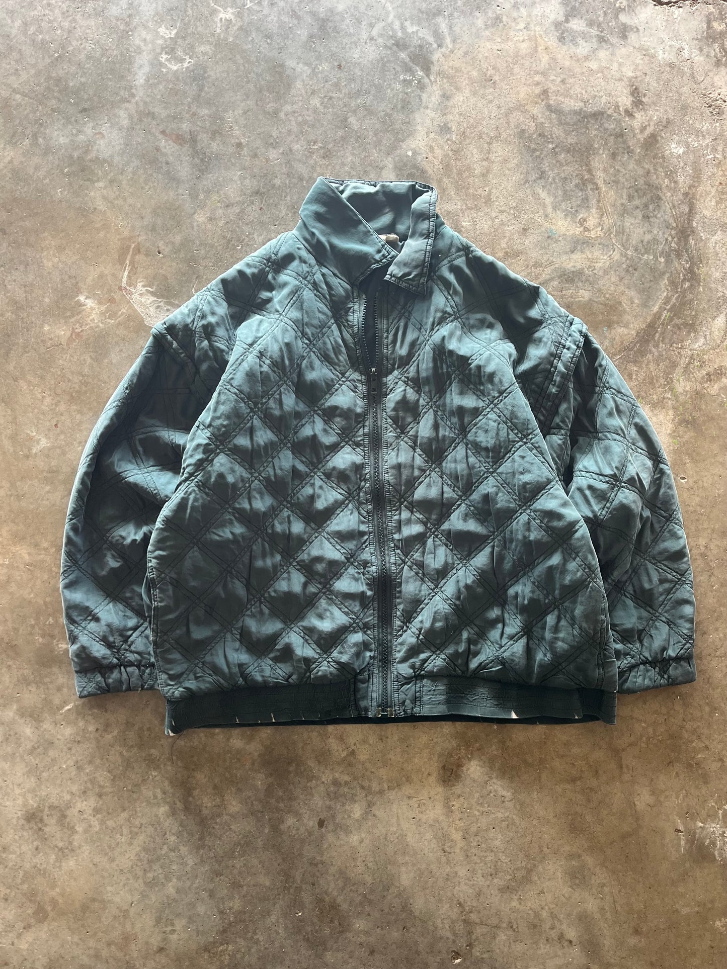 (L) Vintage Quilted Silk Jack