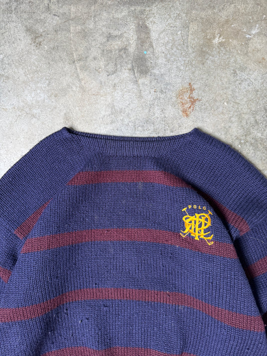 (XL) Vintage Polo Sweater