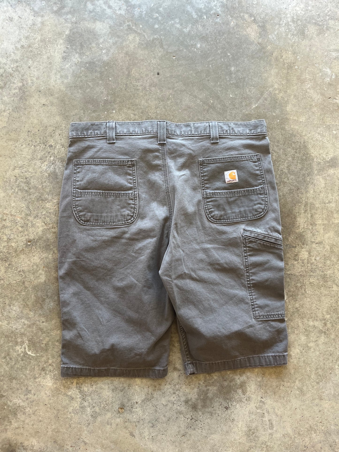 (40) Grey Carhartt Relaxed Fit Shorts