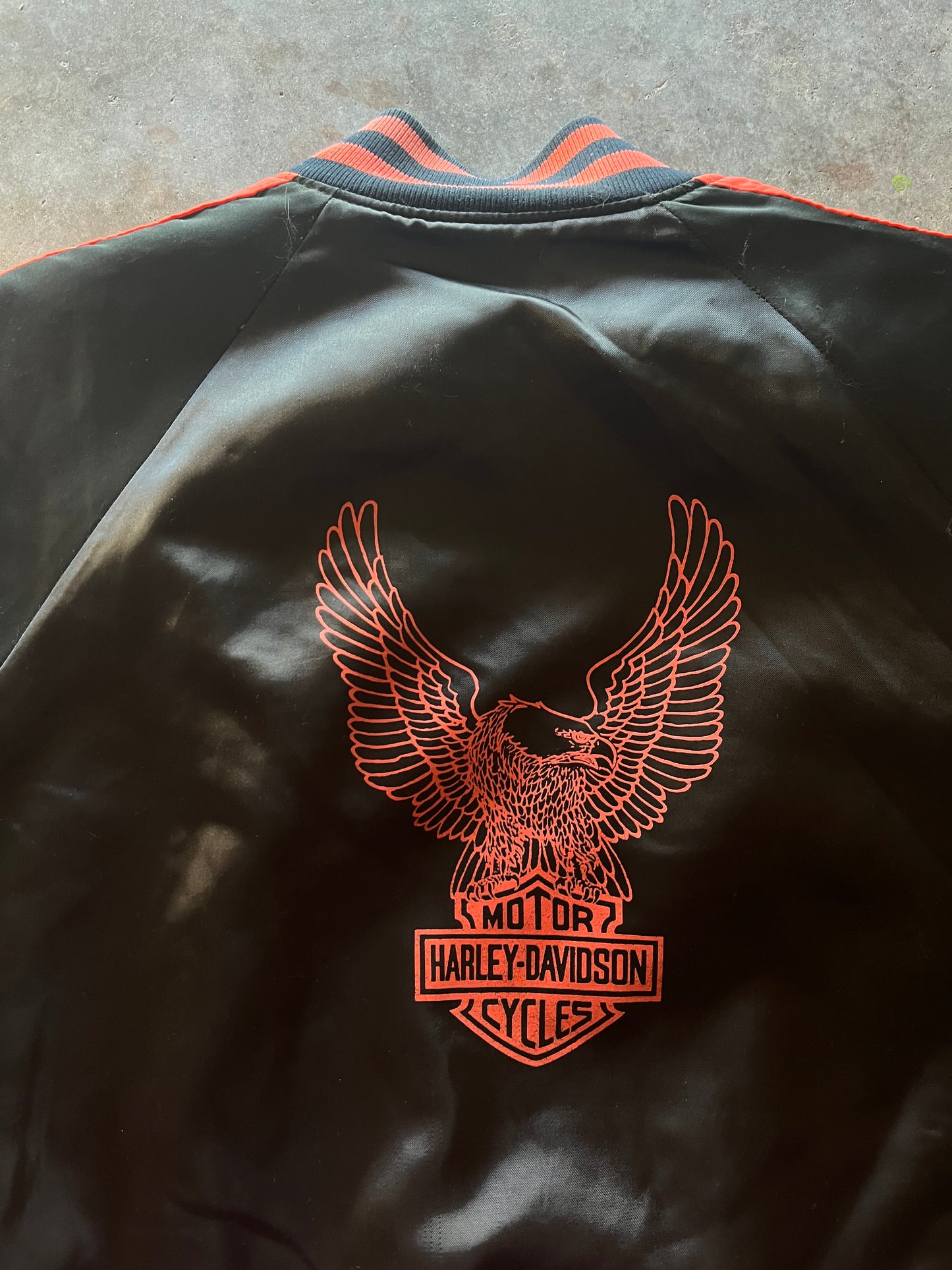 (L) Vintage Harley Davidson Nylon Jacket