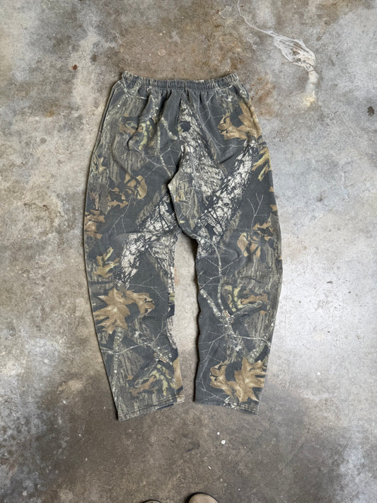 (XL) Vintage 90s Camo Sweatpants