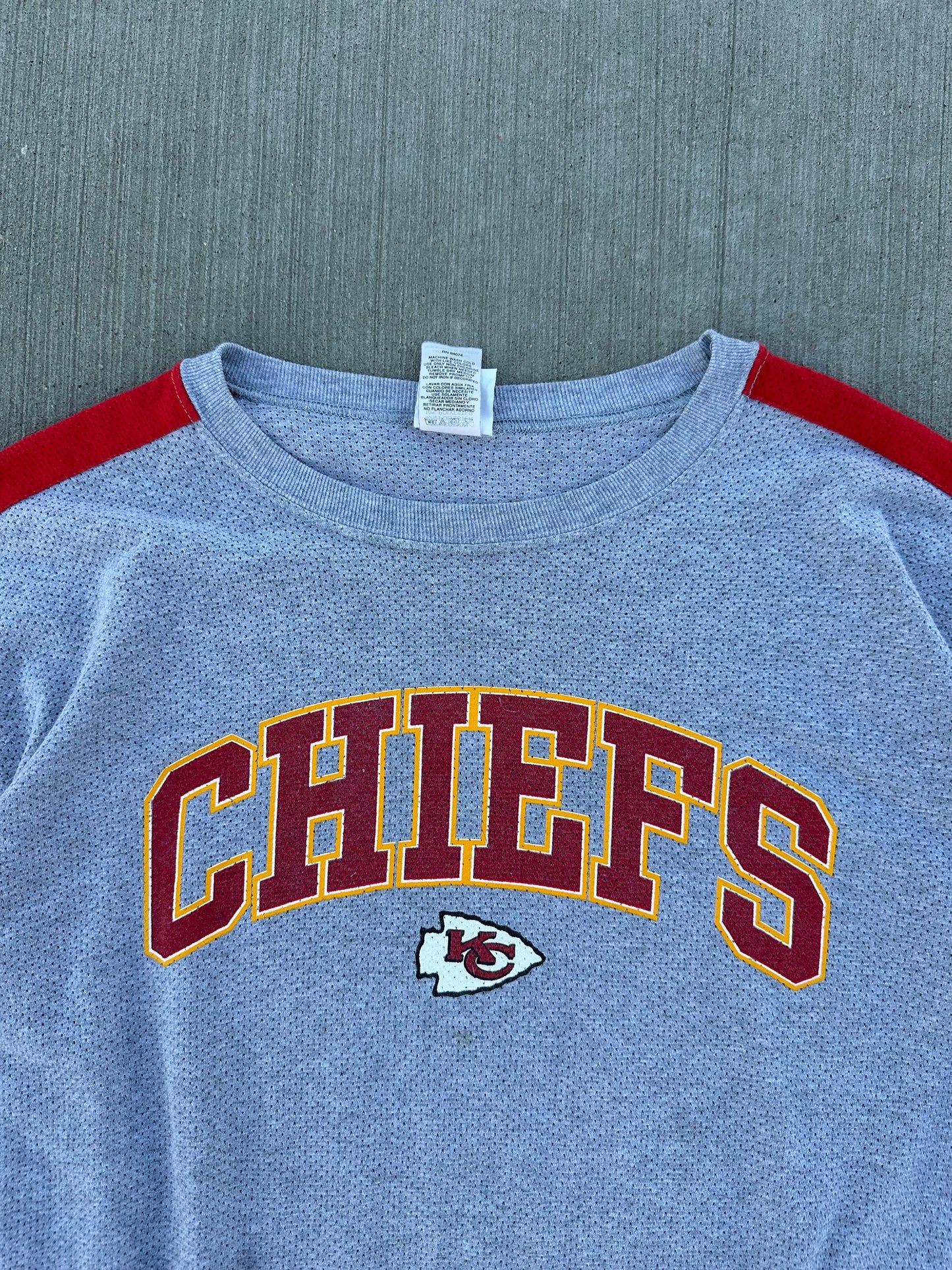 (XXL) Vintage 90s KC Chiefs Spell-Out Tee