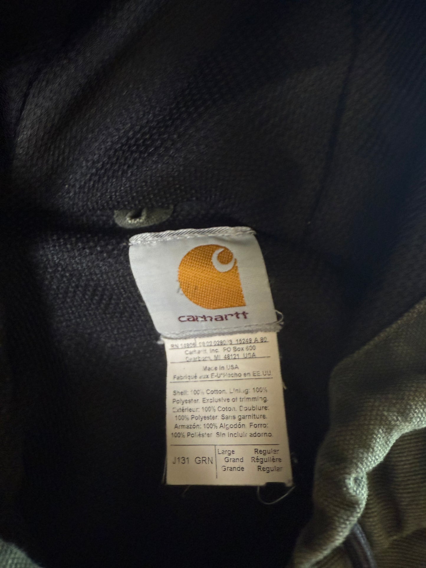 (L) Carhartt Hooded Jacket