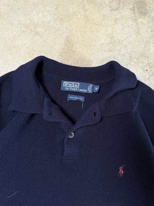 (M) Vintage Knit Longsleeve Polo