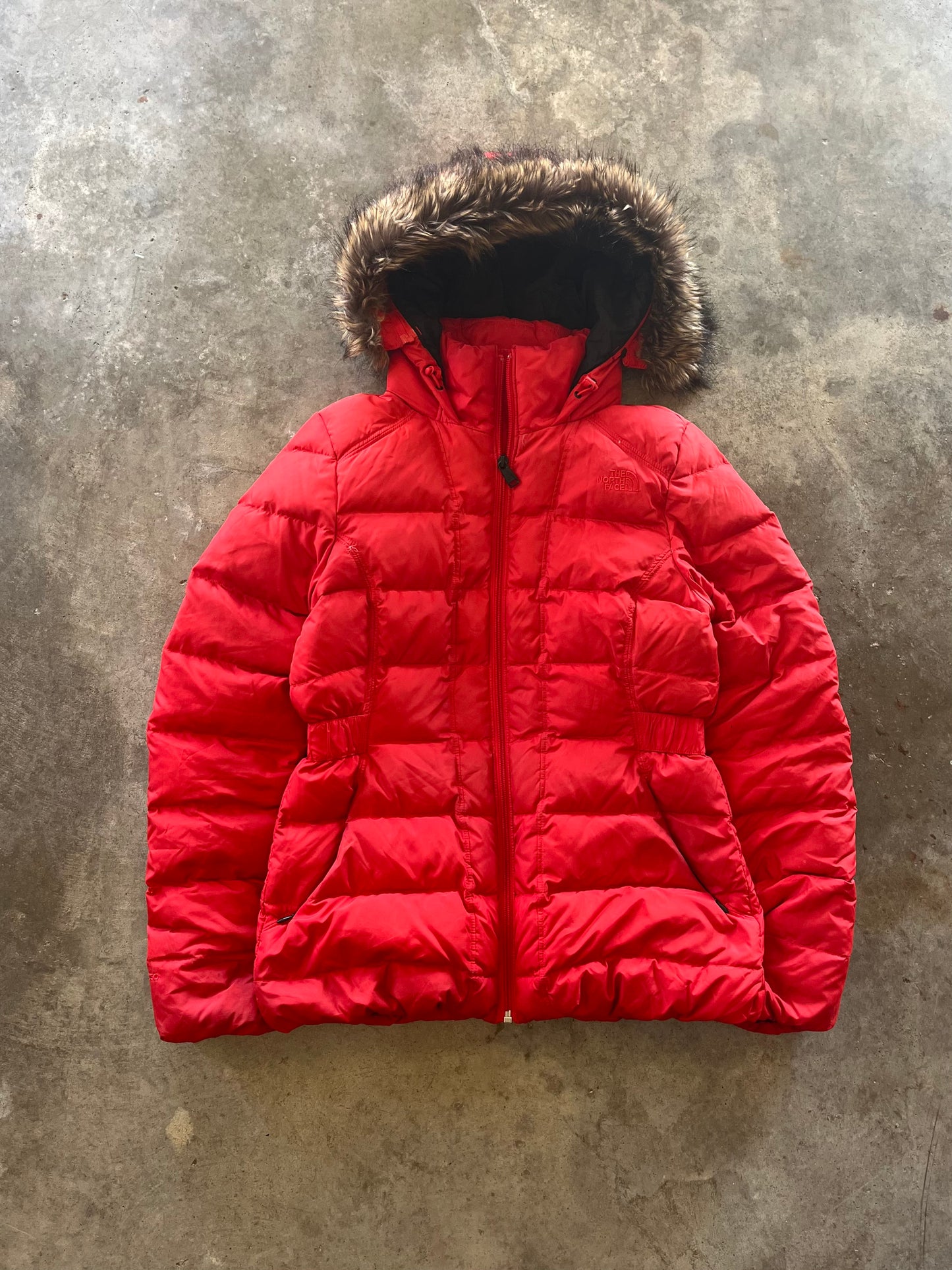 (S) 00s The North Face Wmsn Hooded Puffer