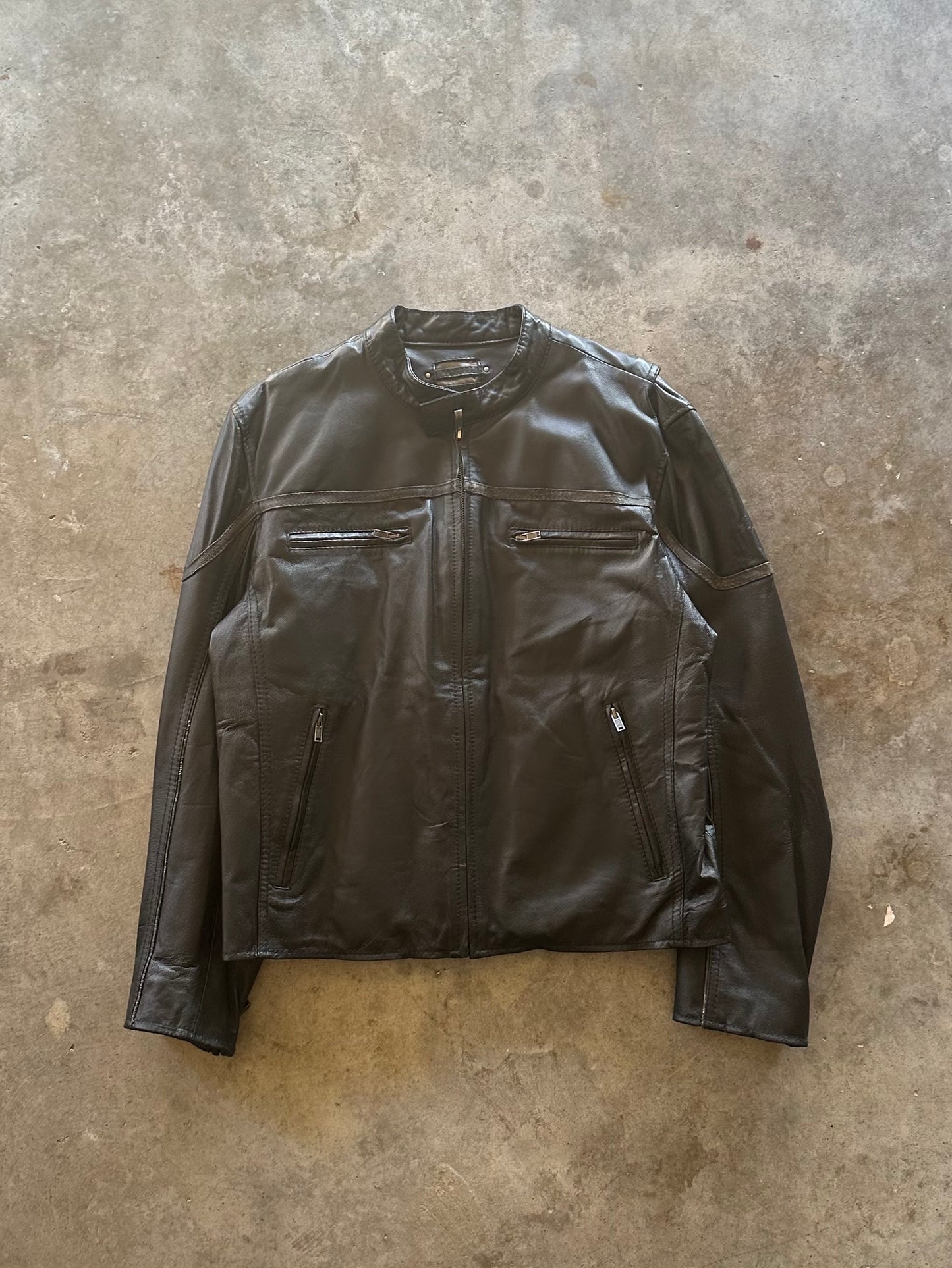 (L) Vintage Leather Jacket