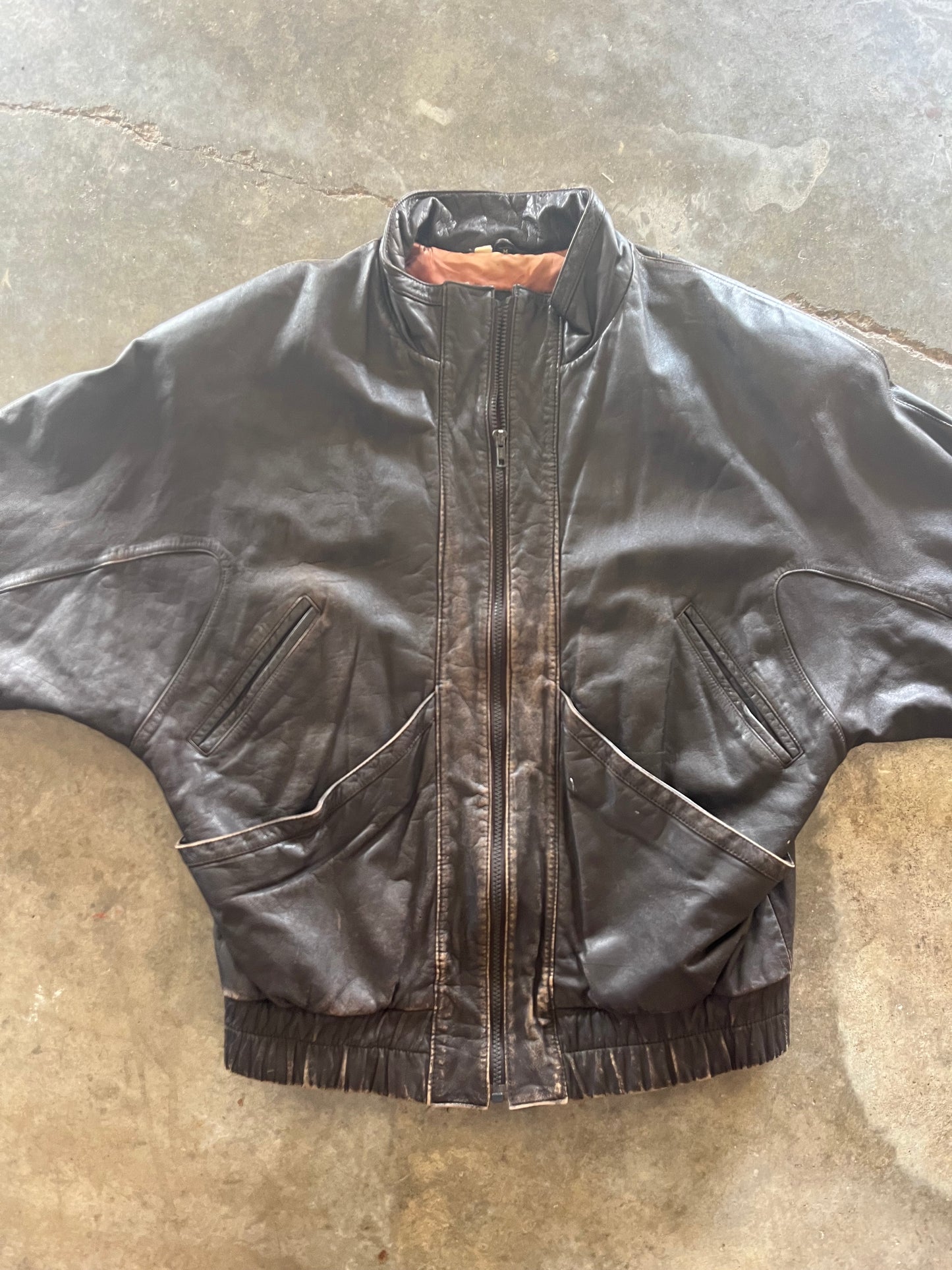 (M) 00s New York Leather Jacket