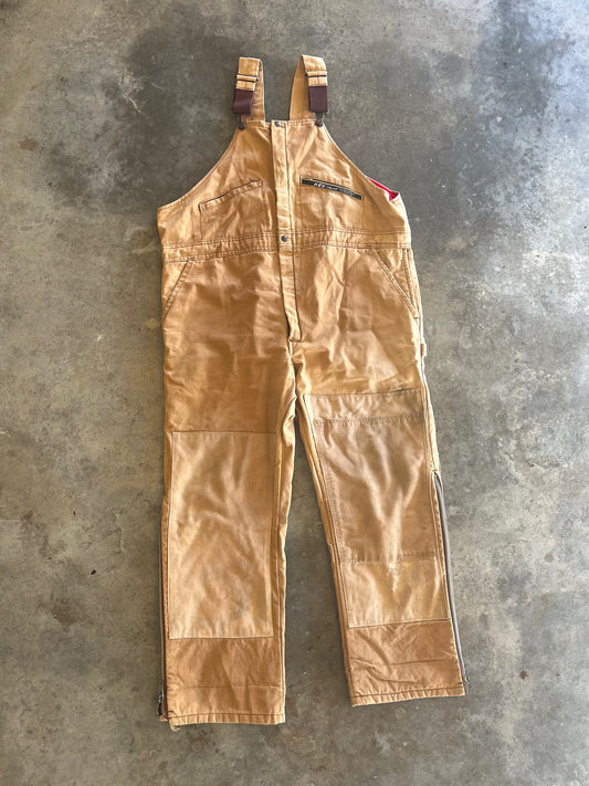 (XL) Key “Imperial” Red Padded Overalls