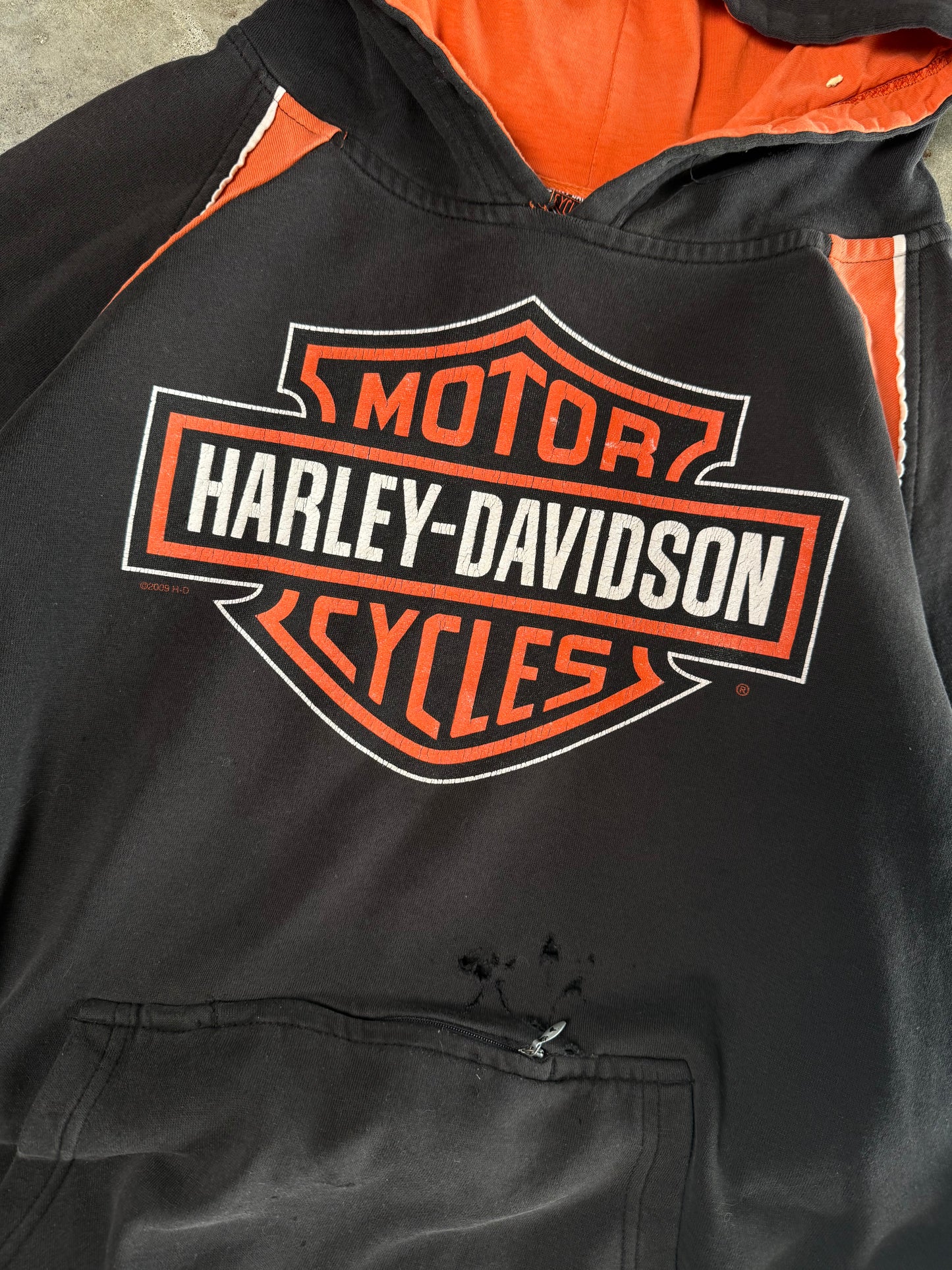 (XL) 00s Harley Hoodie