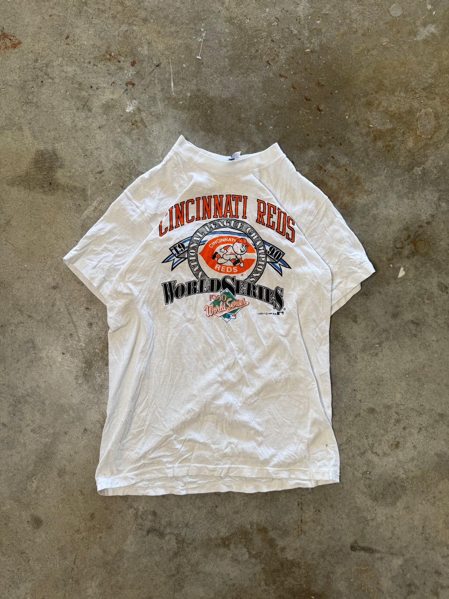 (XL) 1990 Cincinnati Reds World Series Tee